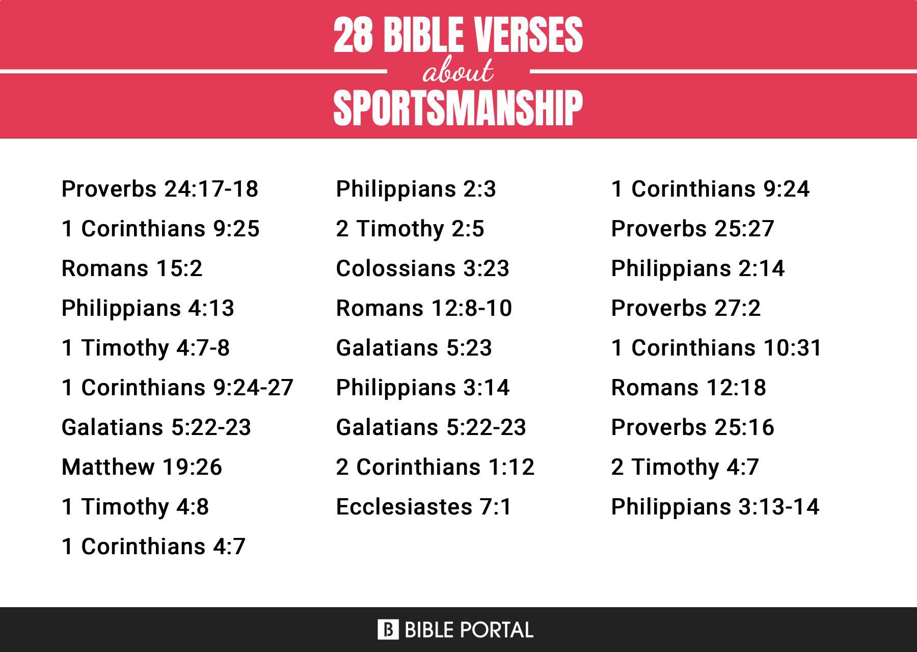 28 Bible Verses about Sportsmanship