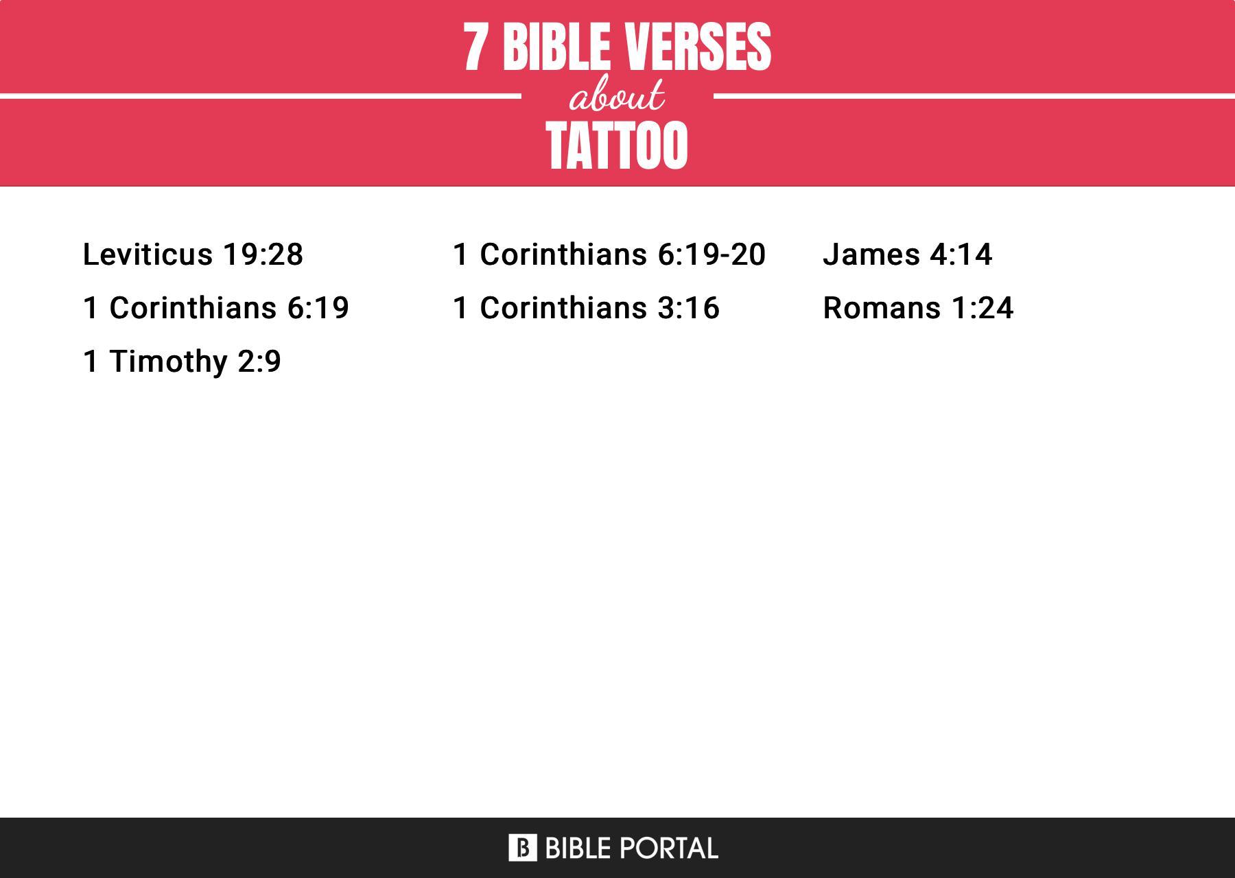 7 Bible Verses about Tattoo