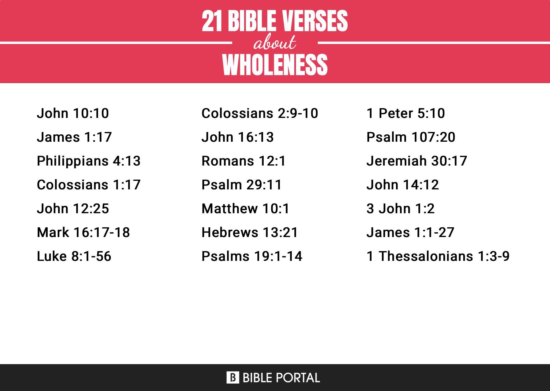 What Does the Bible Say about Wholeness?