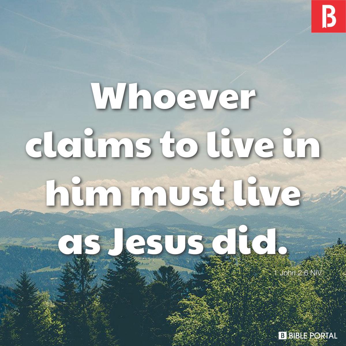 1 John 2:6 NIV