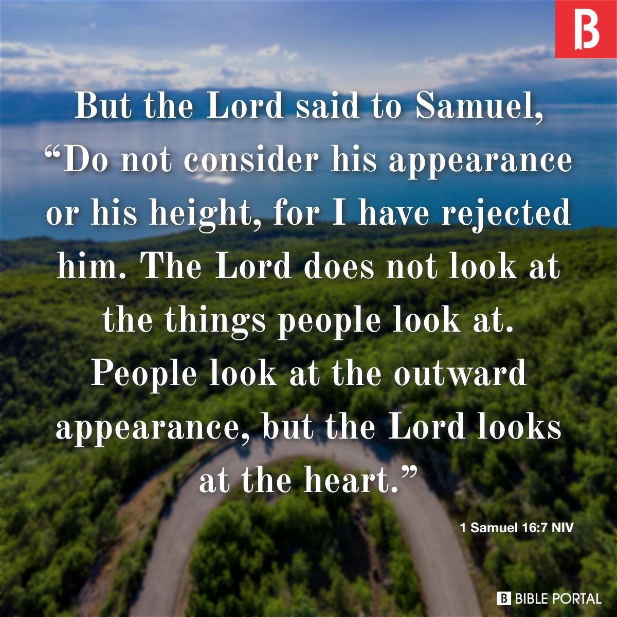 1 Samuel 16:7 NIV