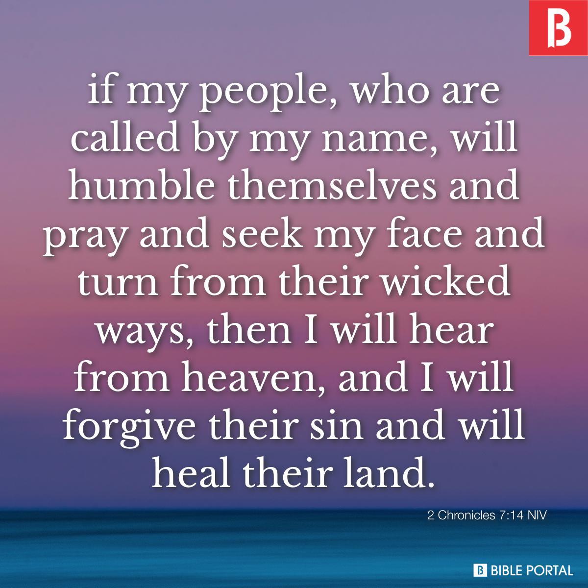 Bible verse of the day - September 13, 2021 - 2 Chronicles 7:14