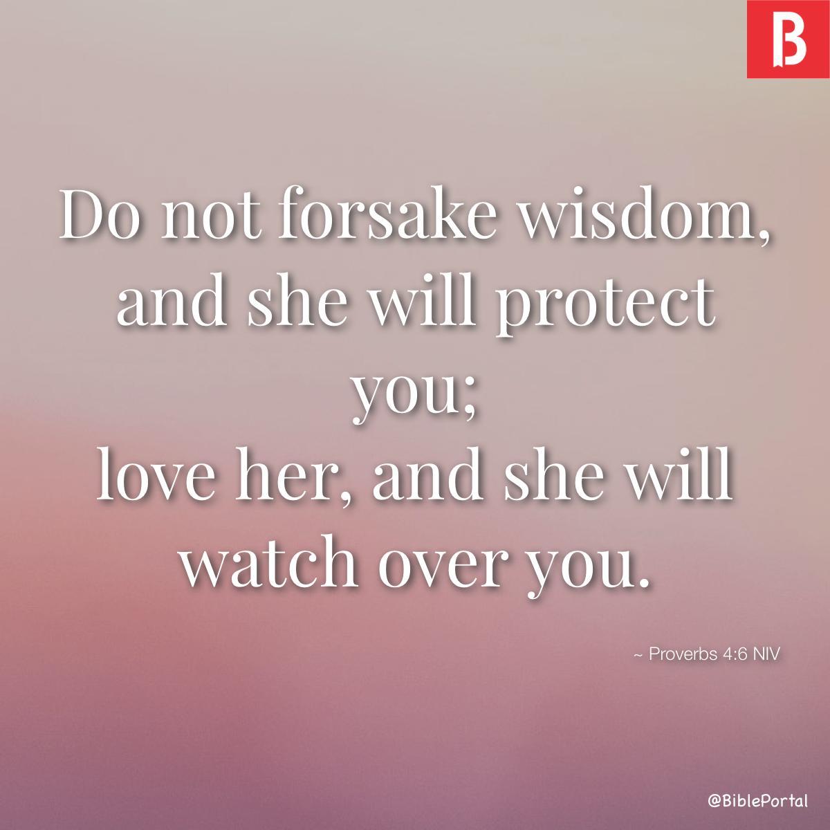 Proverbs 4:6 NIV