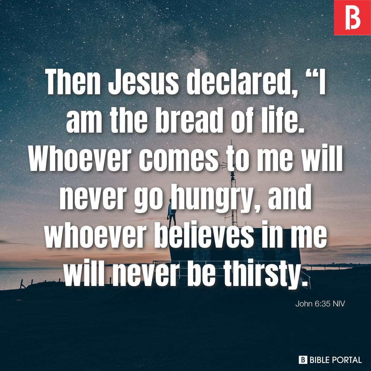 John 6:35 NIV