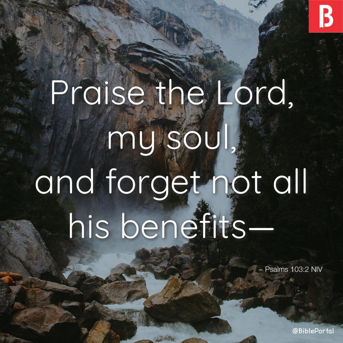 Psalms 103:2 NIV