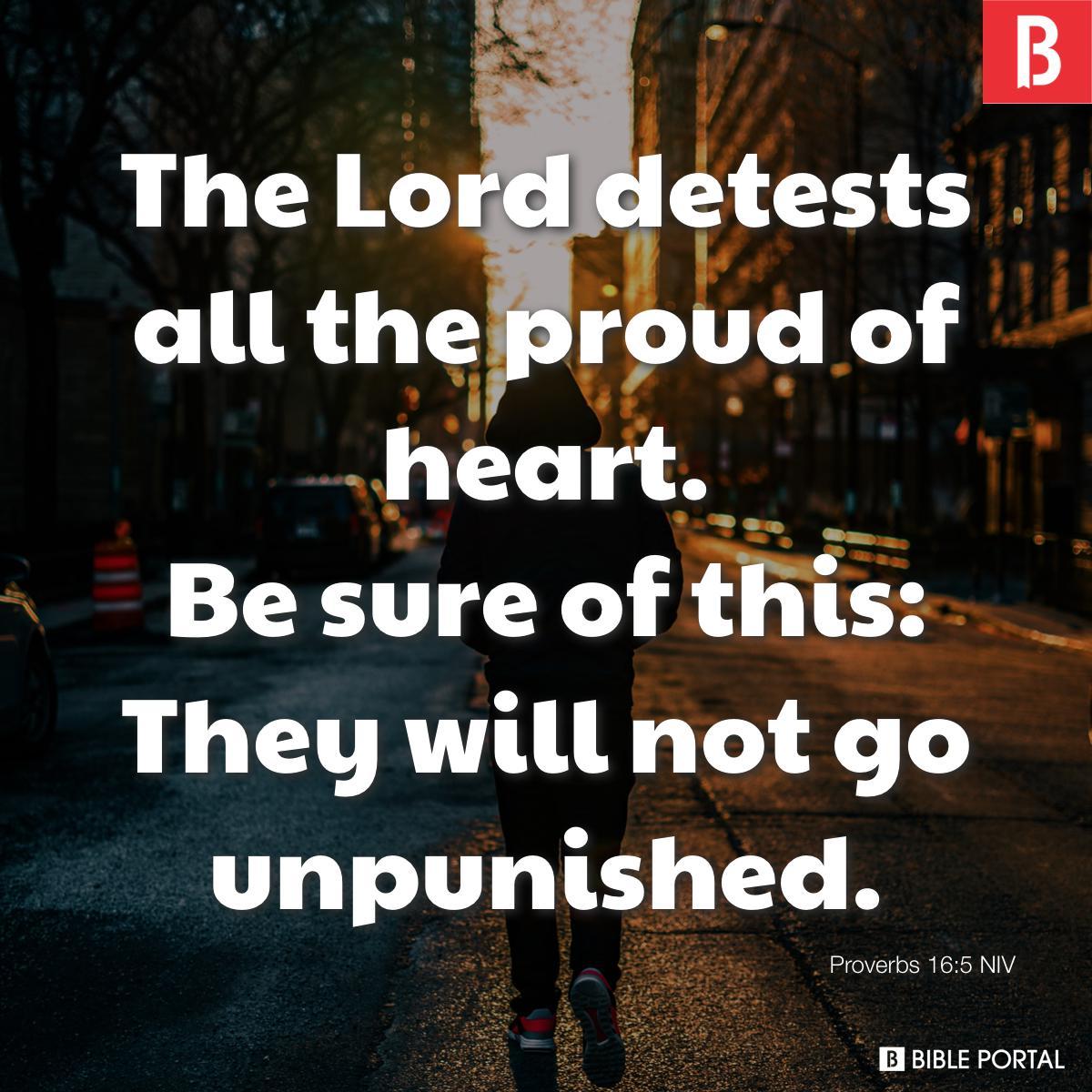 Proverbs 16:5 NIV