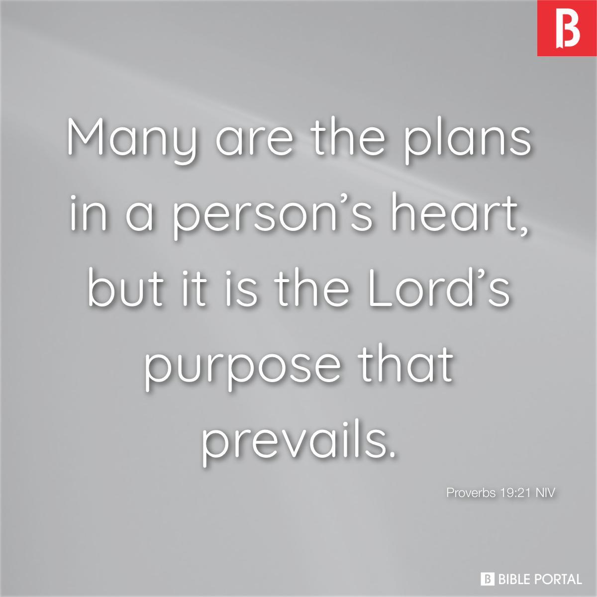 Proverbs 19:21 NIV