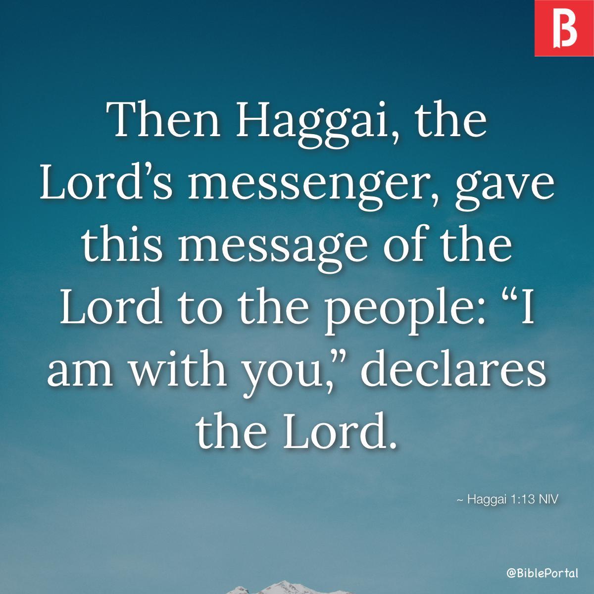 Haggai 1:13 NIV