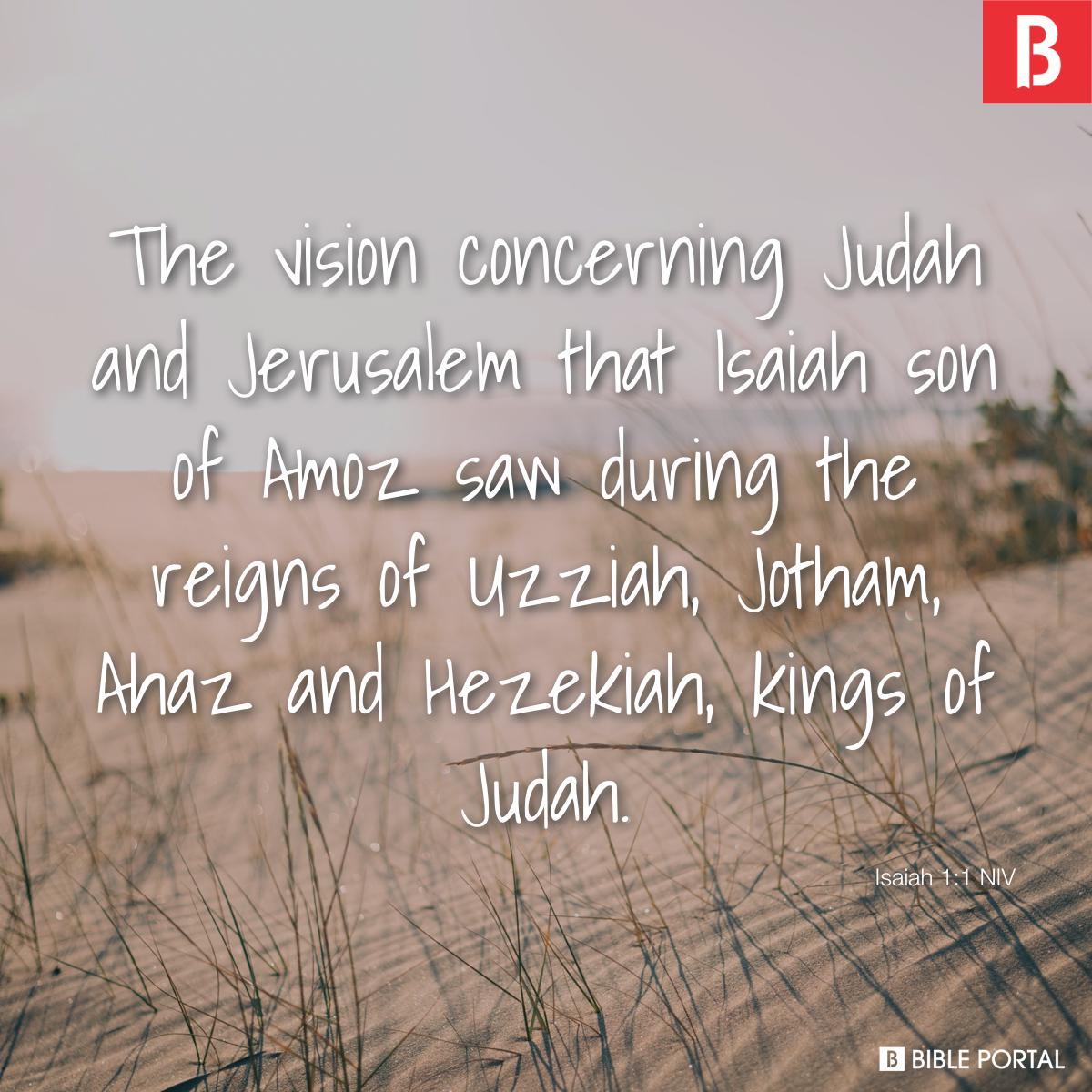 Isaiah 1:1 NIV